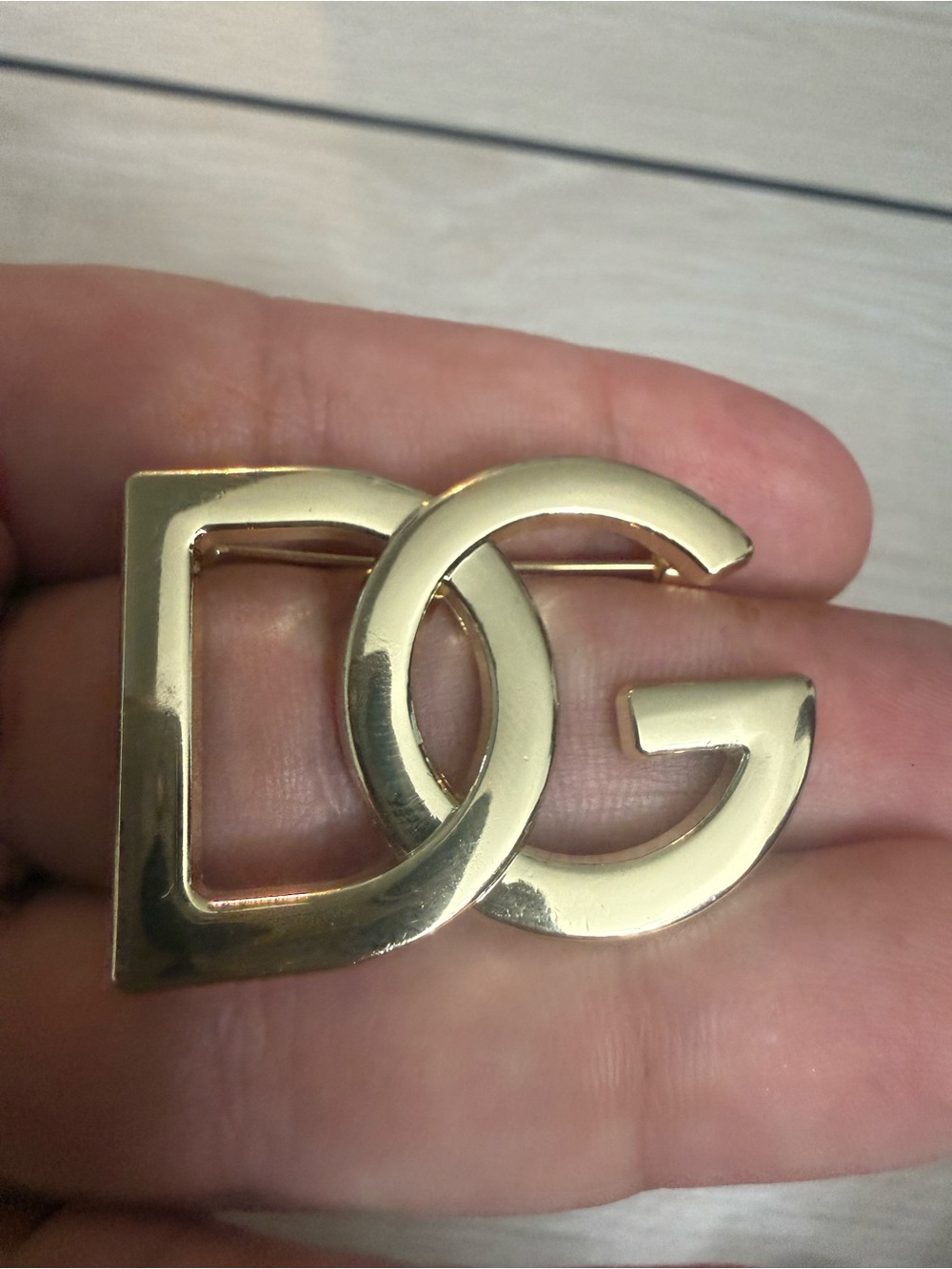 Like New Dolce & Gabbana gold tone brooch no box